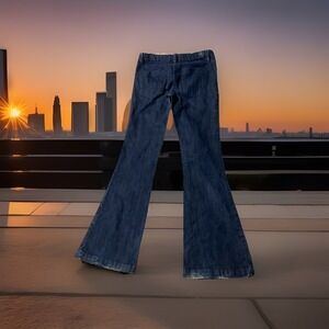 Salt Works Minetta St. Flare Dark Blue Jeans Women's Size 28